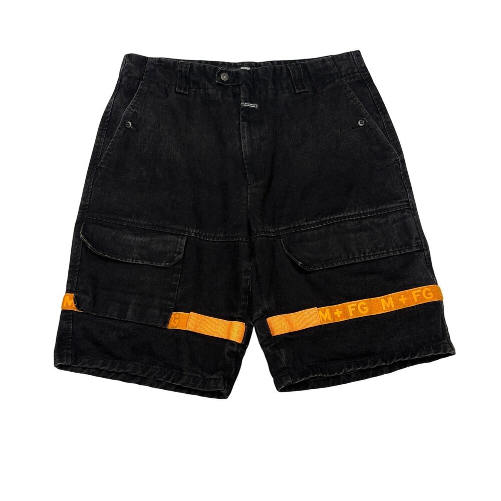VTG Marithe Francois Girbaud Baggy Shuttle Tape Denim Shorts Men's 38 Y2K 90s
